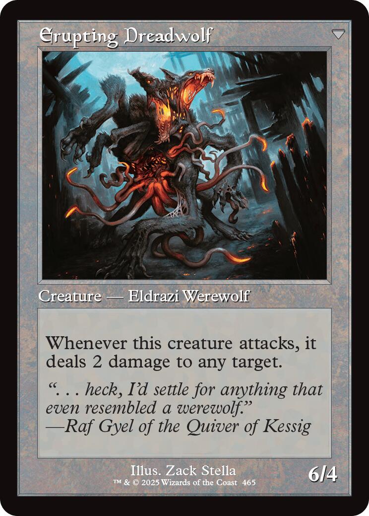 Smoldering Werewolf // Erupting Dreadwolf (Retro Frame) [Innistrad Remastered] - Image 2