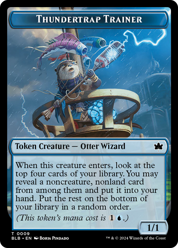 Snail // Thundertrap Trainer Double-Sided Token [Bloomburrow Tokens] - Image 2