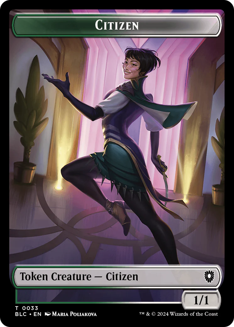Soldier // Citizen Double-Sided Token [Bloomburrow Commander Tokens] - Image 2