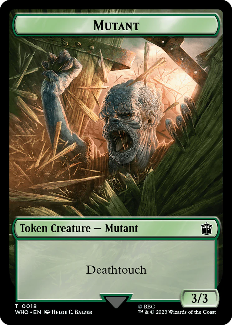 Soldier // Mutant Double-Sided Token [Doctor Who Tokens] - Image 2