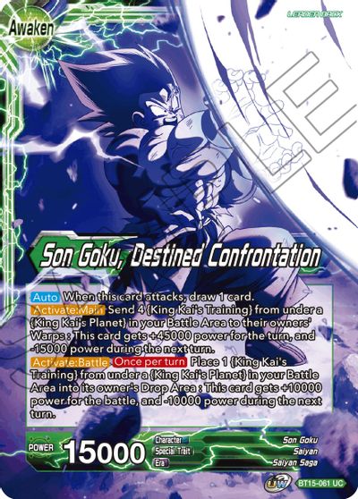 Son Goku // Son Goku, Destined Confrontation (BT15-061) [Saiyan Showdown] - Image 2