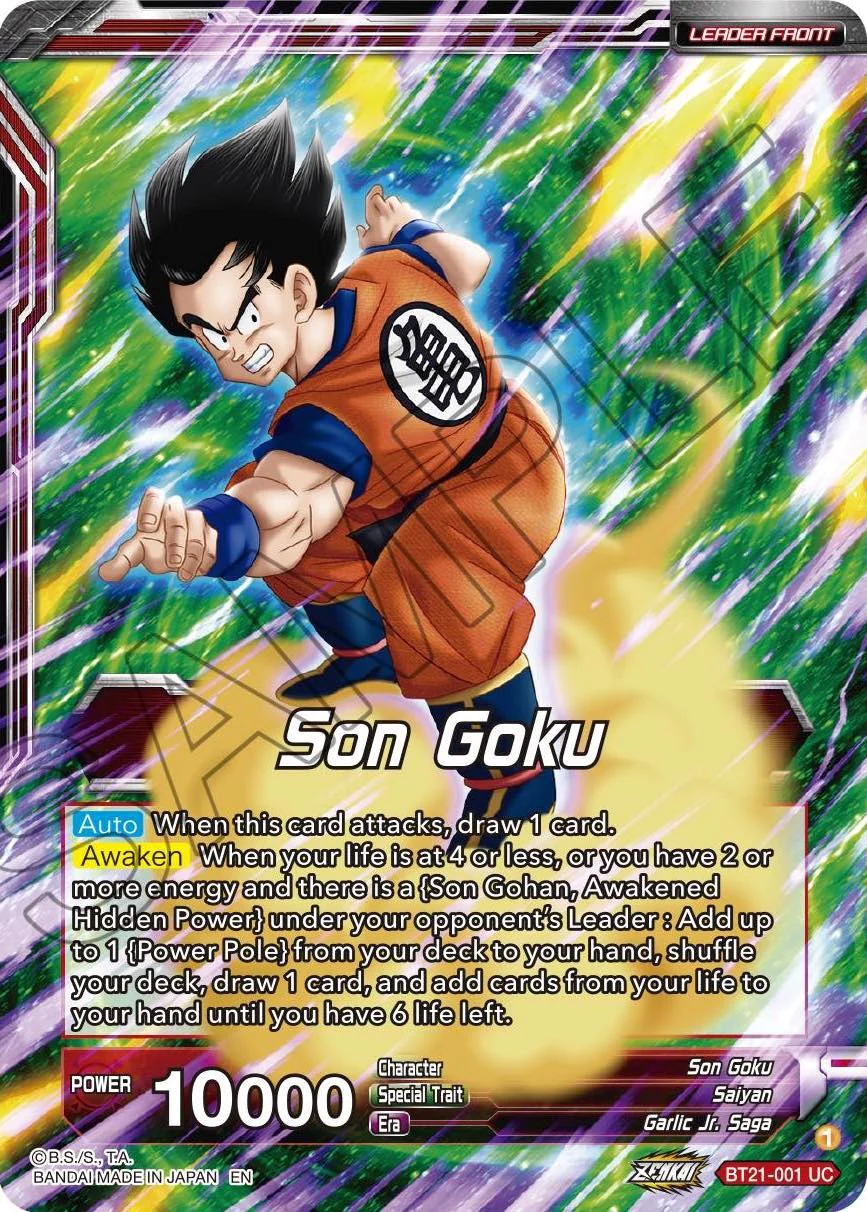 Son Goku // Son Goku, for the Sake of Family (BT21-001) [Wild Resurgence] - Image 2