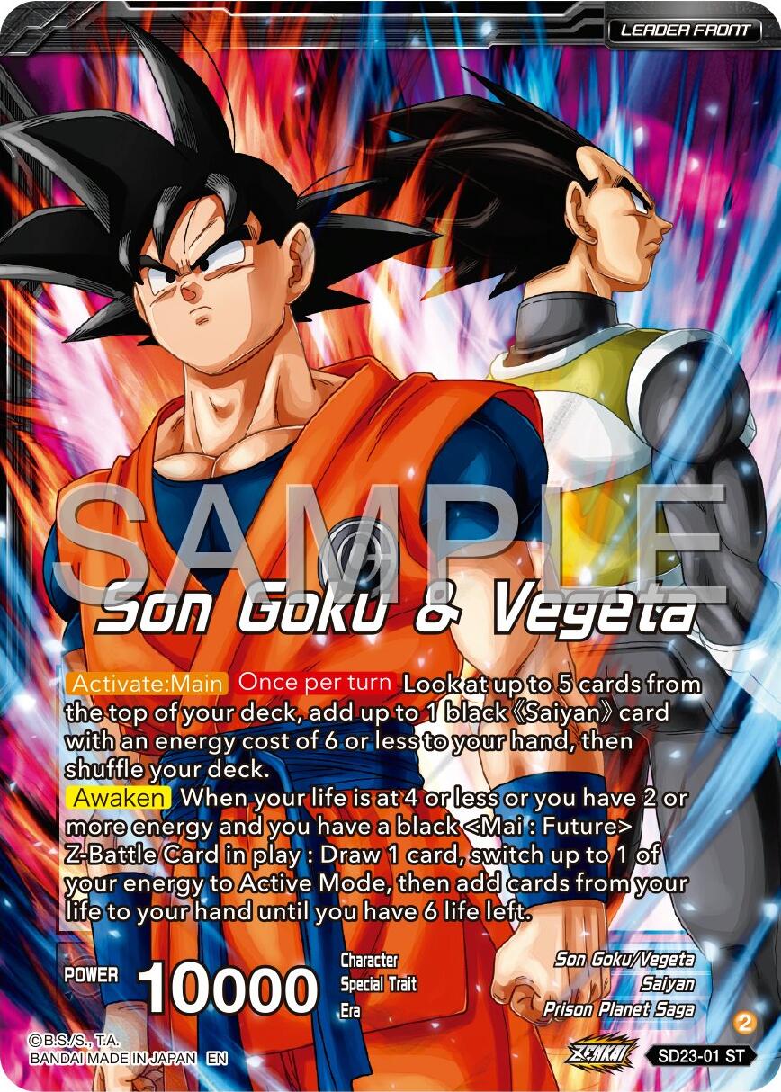Son Goku & Vegeta // SSB Vegito, Shining Warrior (SD23-01) [Premium 7th Anniversary Box 2024] - Image 2