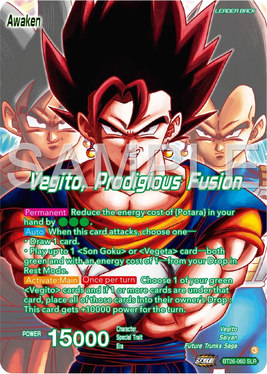 Son Goku & Vegeta // Vegito, Prodigious Fusion (Alternate Art) (BT26-060) [Ultimate Advent] - Image 4