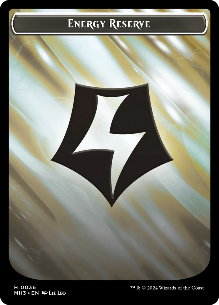 Spirit (0008) // Energy Reserve Double-Sided Token [Modern Horizons 3 Tokens] - Image 2