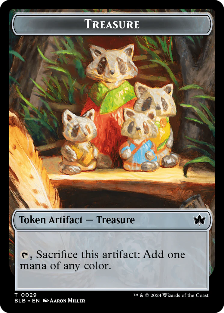 Squirrel // Treasure Double-Sided Token [Bloomburrow Tokens] - Image 2