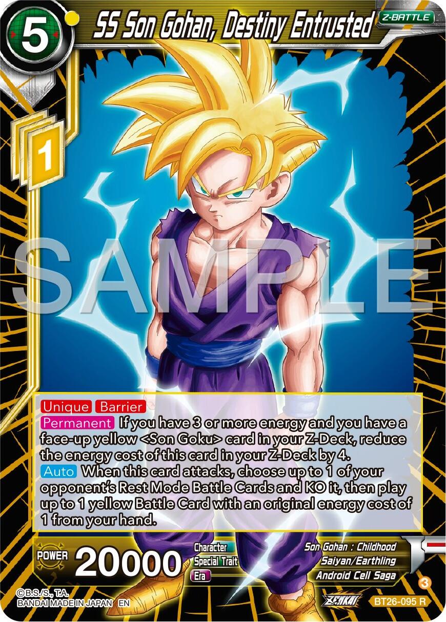 SS Son Gohan, Destiny Entrusted (BT26-095) [Ultimate Advent] - Image 3