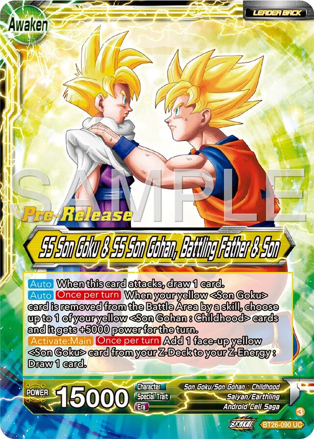 SS Son Goku // SS Son Goku & SS Son Gohan, Battling Father & Son (BT26-090) [Ultimate Advent Prerelease Promos] - Image 2
