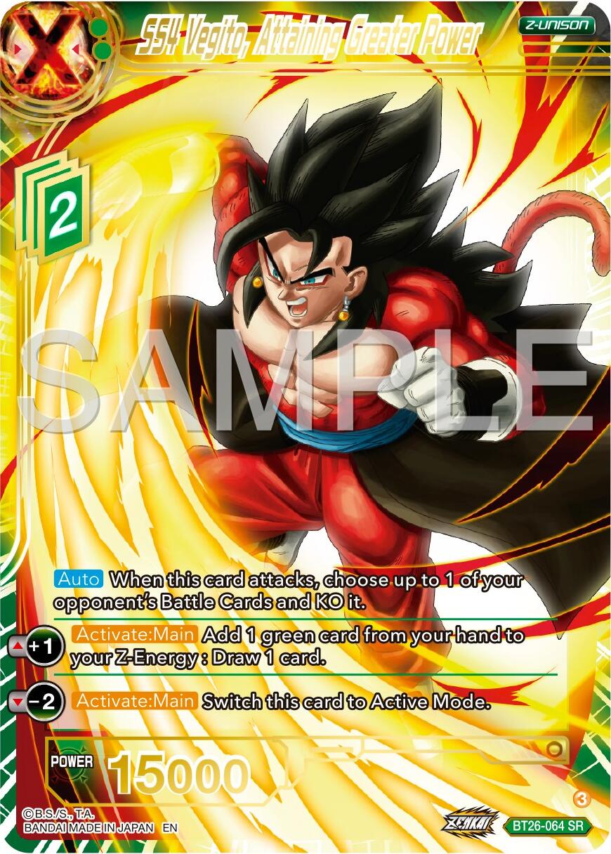 SS4 Vegito, Attaining Greater Power (BT26-064) [Ultimate Advent] - Image 3