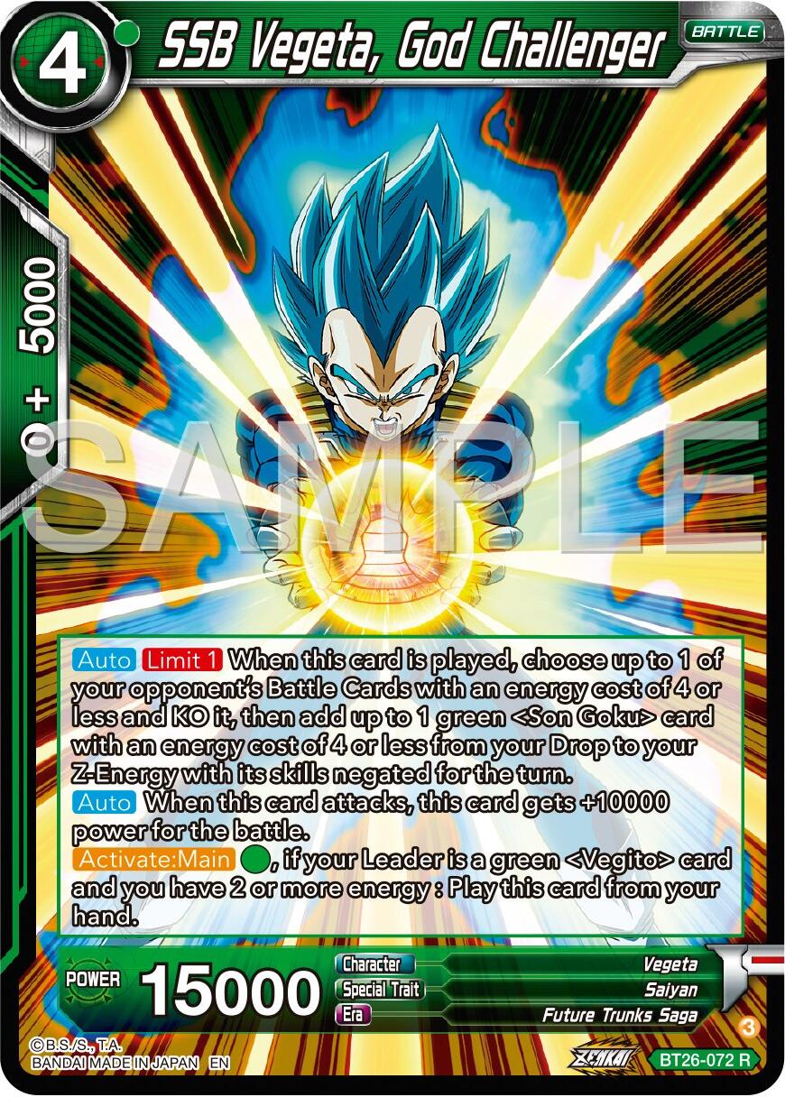 SSB Vegeta, God Challenger (BT26-072) [Ultimate Advent] - Image 3