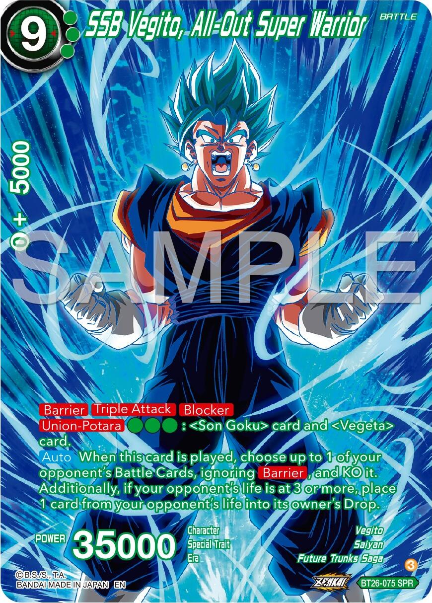 SSB Vegito, All-Out Super Warrior (SPR) (BT26-075) [Ultimate Advent] - Image 2