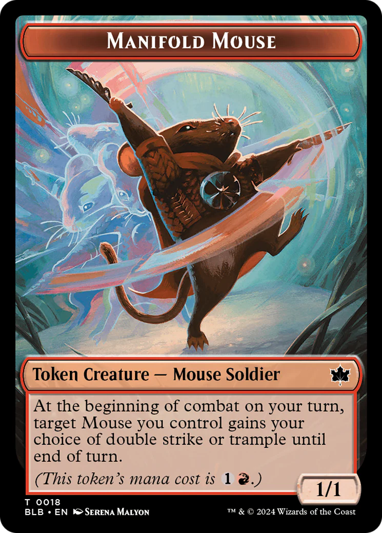 Sword // Manifold Mouse Double-Sided Token [Bloomburrow Tokens] - Image 2