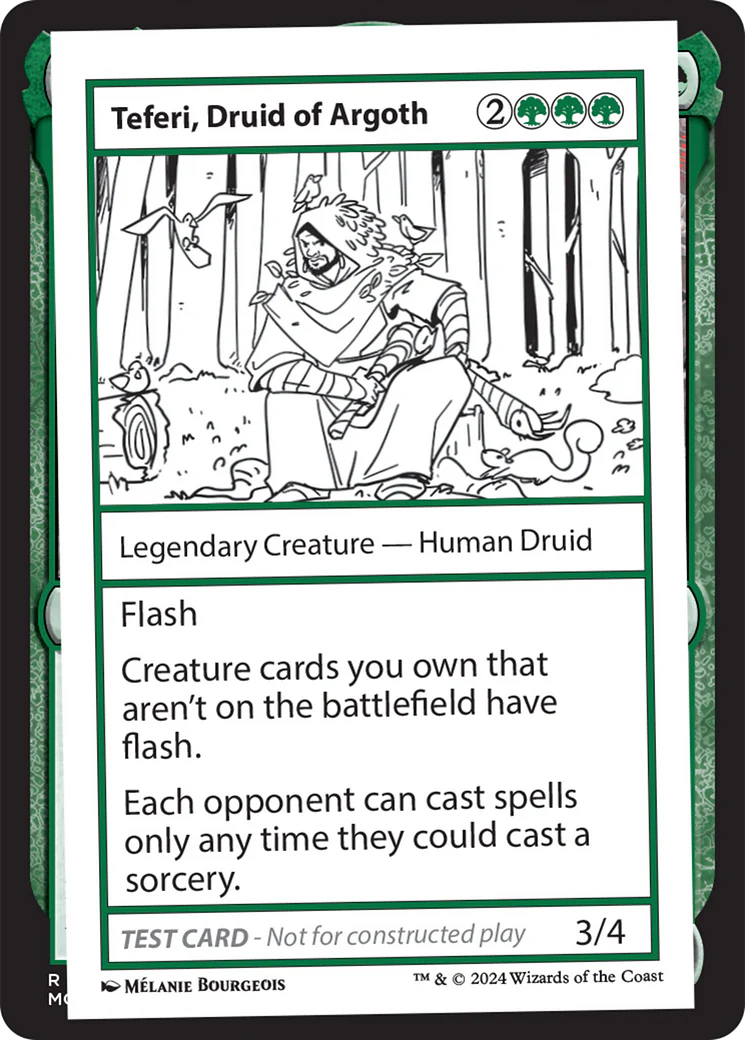 Teferi, Druid of Argoth [Mystery Booster 2 Playtest Cards]
