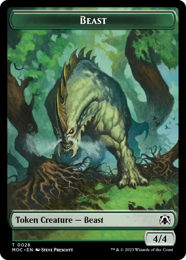 Thopter // Beast Double-Sided Token [March of the Machine Commander Tokens] - Image 2