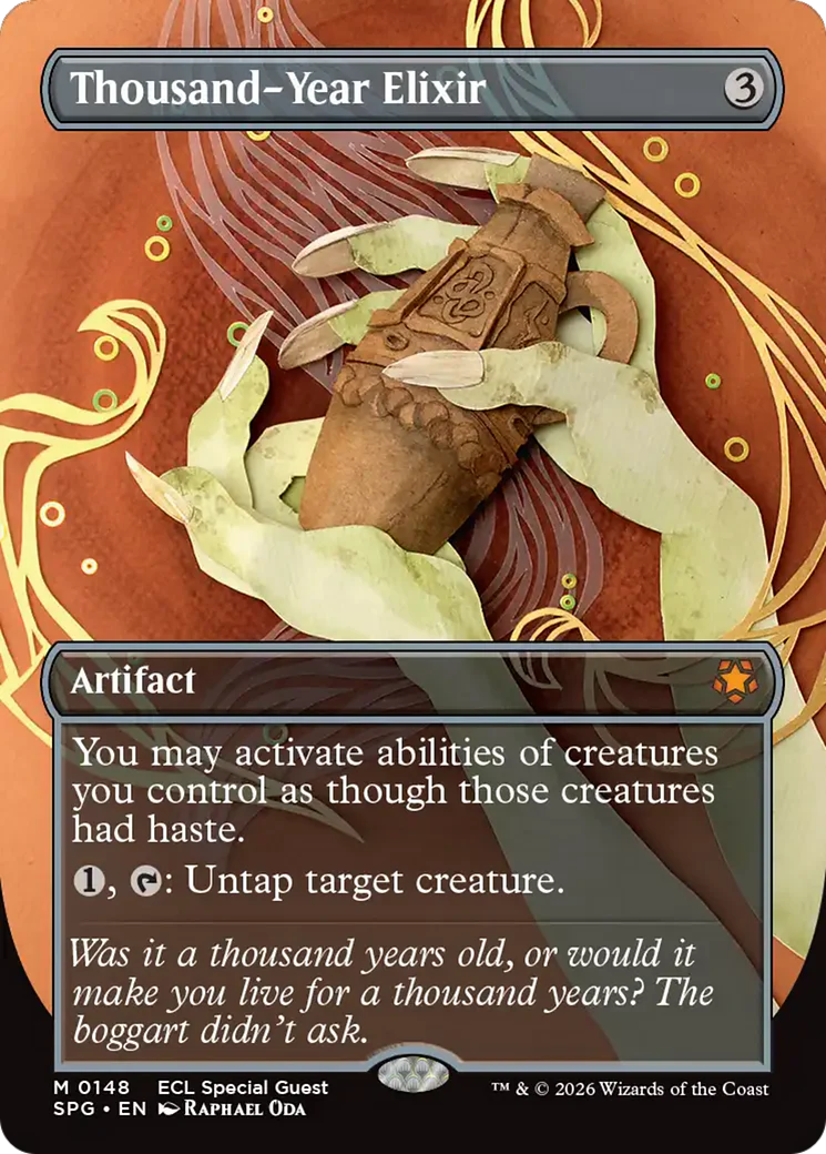 Thousand-Year Elixir (Borderless) [Lorwyn Eclipsed Special Guests]