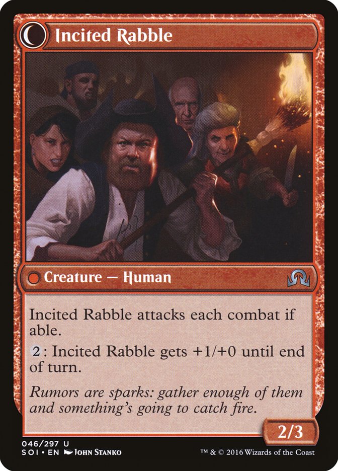 Town Gossipmonger // Incited Rabble [Shadows over Innistrad] - Image 2