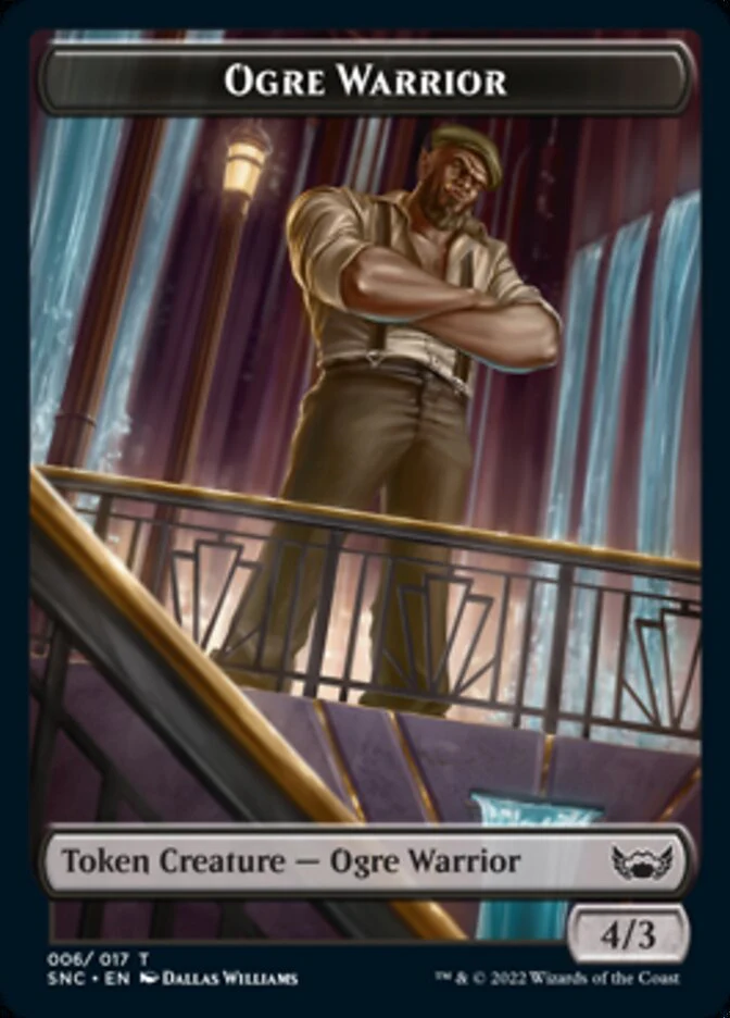 Treasure (014) // Ogre Warrior Double-Sided Token [Streets of New Capenna Tokens] - Image 2