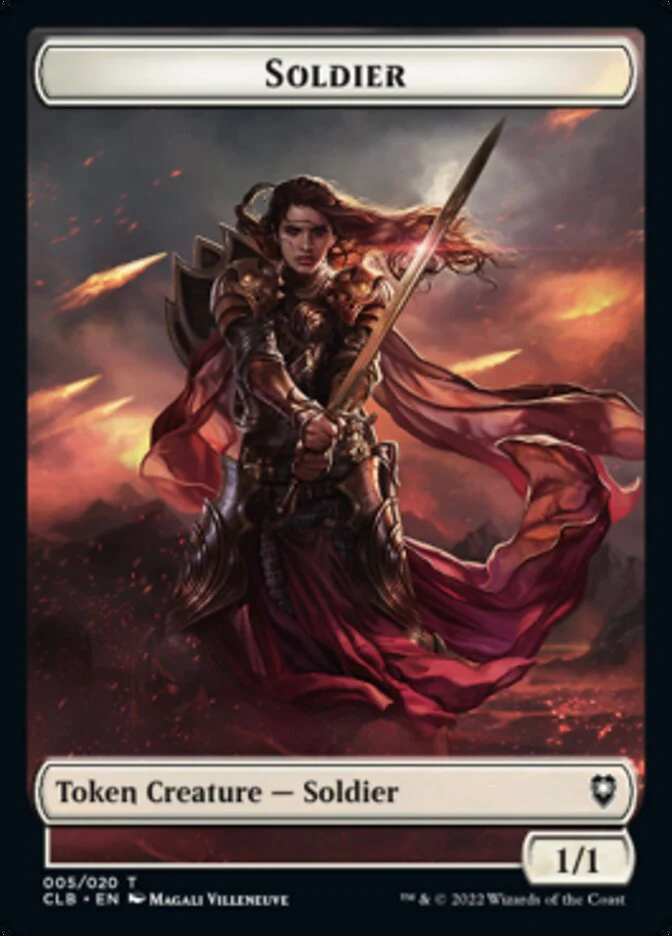 Treasure // Soldier Double-Sided Token [Commander Legends: Battle for Baldur's Gate Tokens] - Image 2