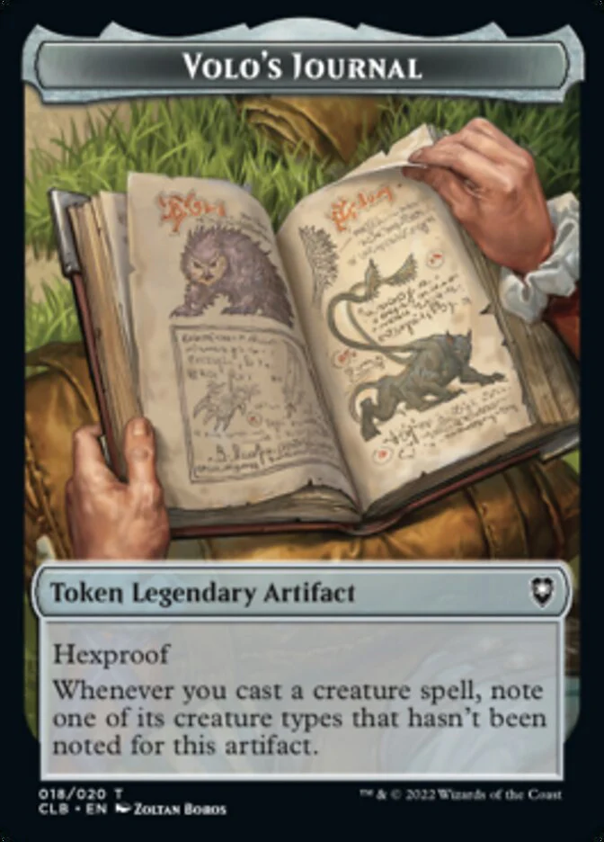 Treasure // Volo's Journal Double-Sided Token [Commander Legends: Battle for Baldur's Gate Tokens] - Image 2