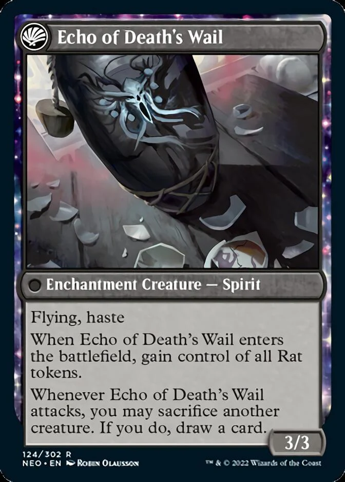 Tribute to Horobi // Echo of Death's Wail [Kamigawa: Neon Dynasty] - Image 2