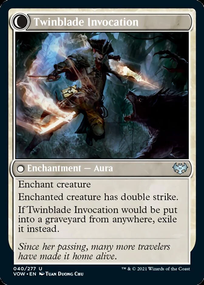 Twinblade Geist // Twinblade Invocation [Innistrad: Crimson Vow] - Image 2