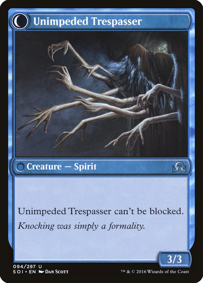 Uninvited Geist // Unimpeded Trespasser [Shadows over Innistrad] - Image 2