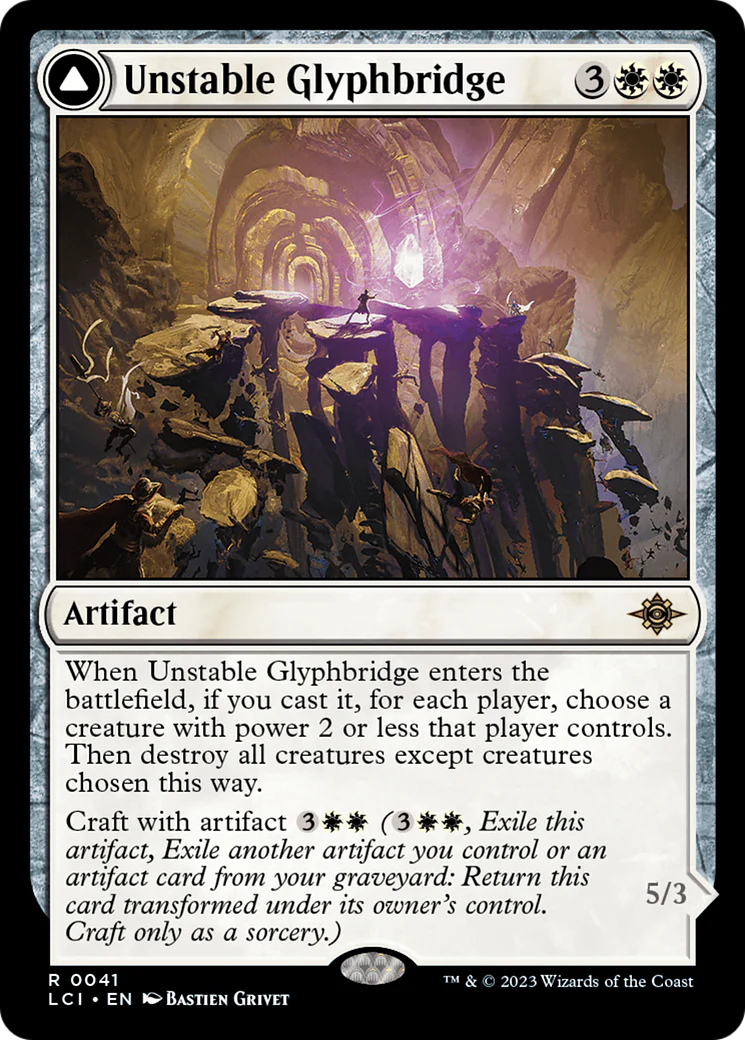 Unstable Glyphbridge // Sandswirl Wanderglyph [The Lost Caverns of Ixalan] - Image 2