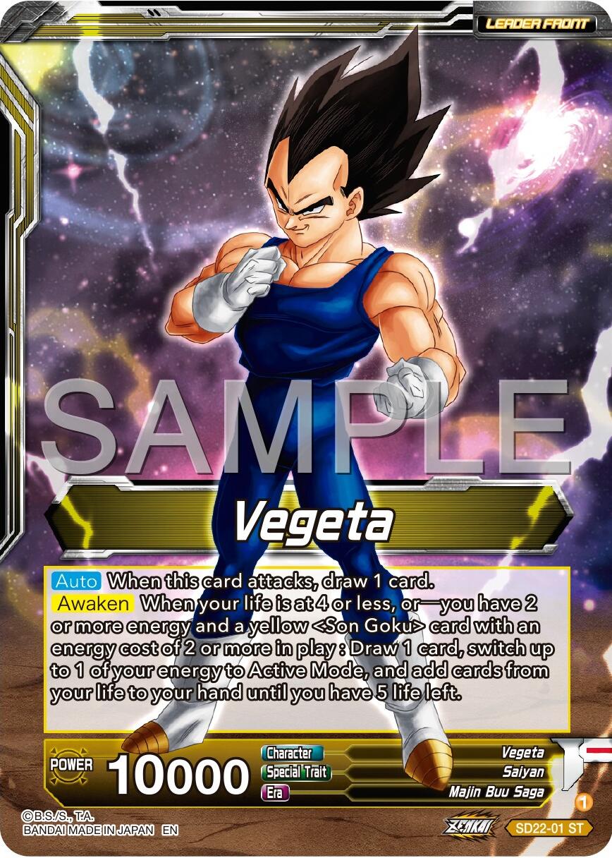 Vegeta // SS Vegeta, Fighting Instincts (SD22-01) [Premium 7th Anniversary Box 2024] - Image 2