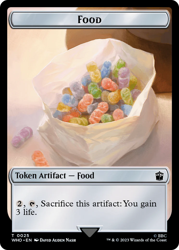 Warrior // Food (0025) Double-Sided Token [Doctor Who Tokens] - Image 2