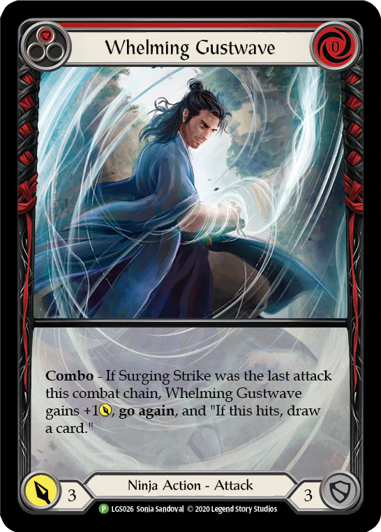 Whelming Gustwave (Red) [LGS026] (Promo)  Rainbow Foil