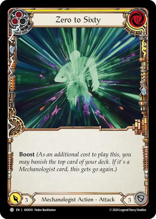 Zero to Sixty (Yellow) [AIO018] (Armory Deck: Dash) - Image 2