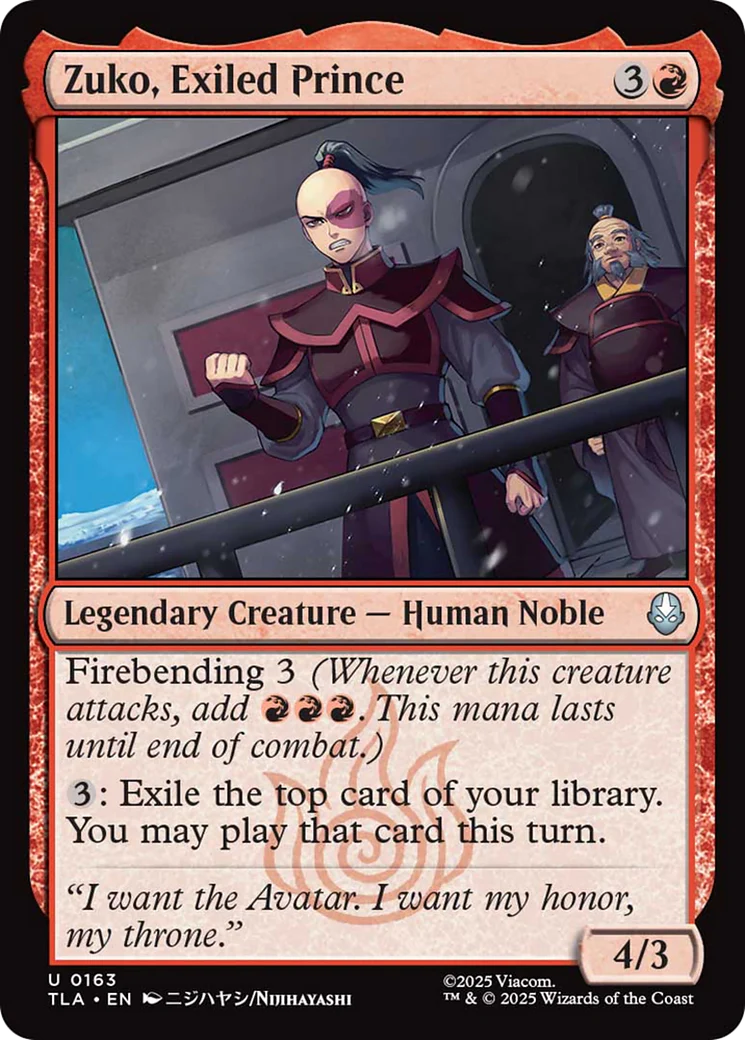 Zuko, Exiled Prince [Avatar: The Last Airbender]